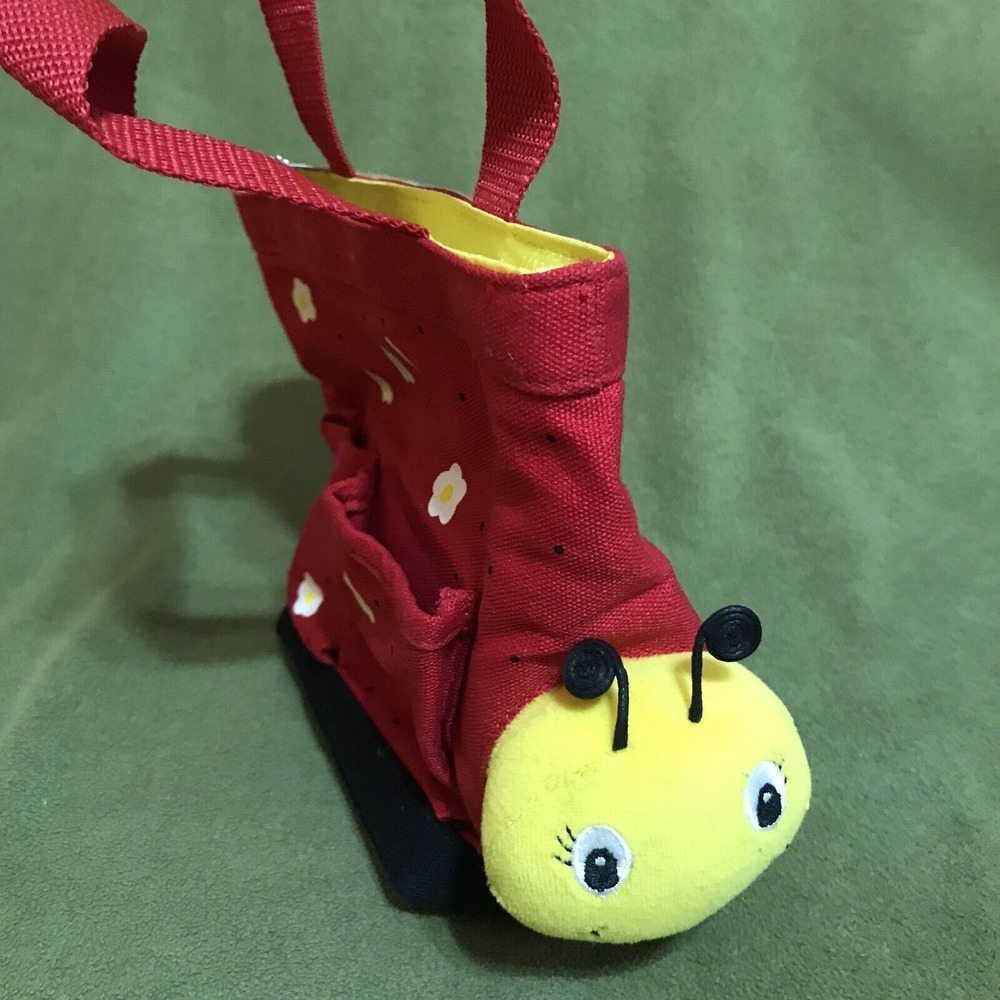 Unbranded‎ Ladybug Mini Tote Bag Red Floral Plush Novelty Handbag